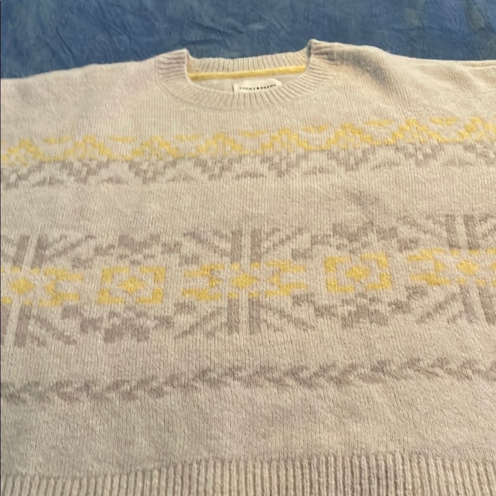 Banana Republic Knit Sweater with Yellow Accents